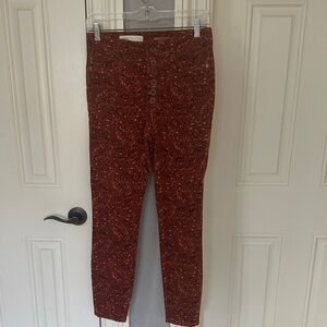 Women's Paisley Button-Up Jeans